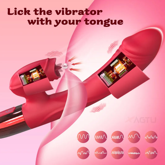 Clitoral licking and vaginal stimulation