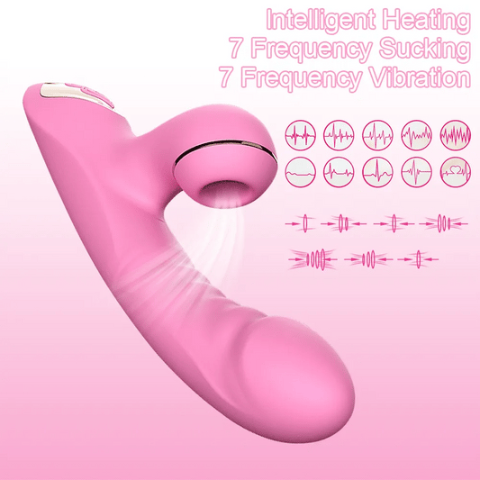 Wireless heating clitoral vibrator